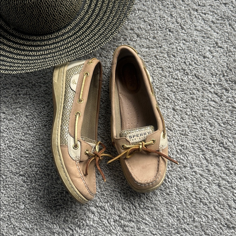 Sperry Top-Sider Angelfish boat shoes with glitter accent size 7
